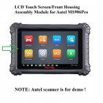 LCD Touch Screen Front Housing Assembly for Autel MS906PRO